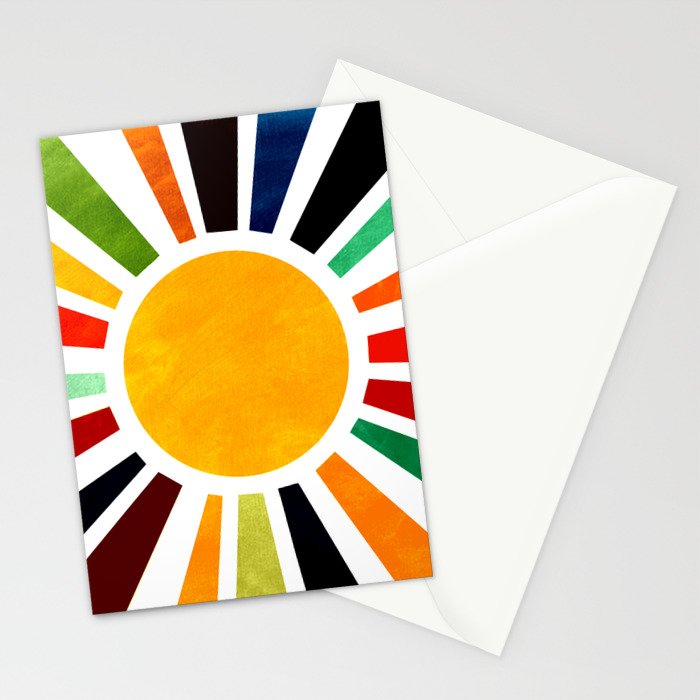 Sun Retro Art Stationery Card Gallery Image 2