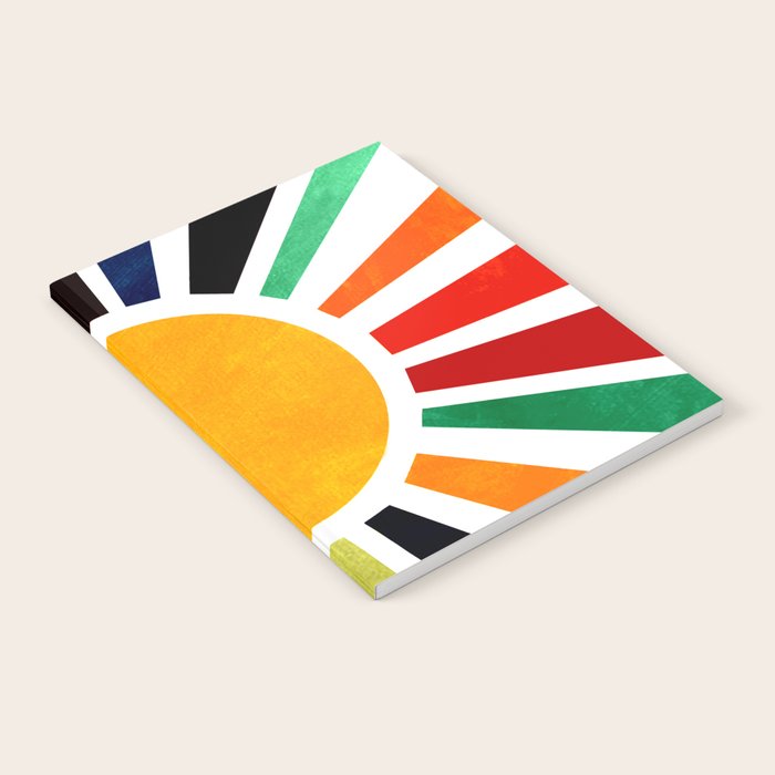 Sun Retro Art Notebook Gallery Image 2