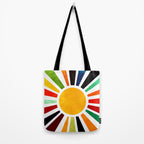 Sun Retro Art Tote Bag Gallery Image 2