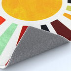 Sun Retro Art Rug Gallery Image 4