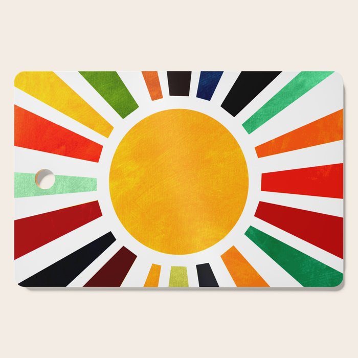 Sun Retro Art Cutting Board Gallery Image 1
