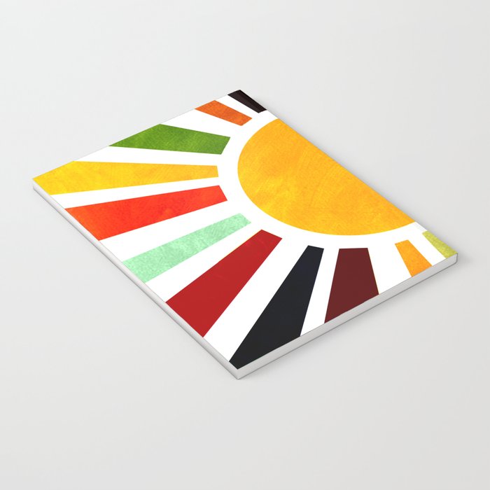 Sun Retro Art Notebook Gallery Image 3