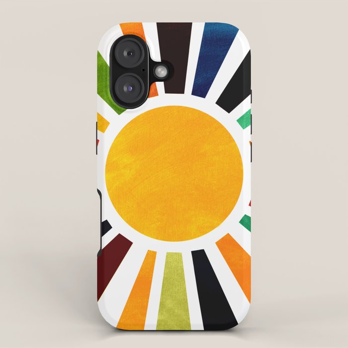 Sun Retro Art iPhone Case Gallery Image 1