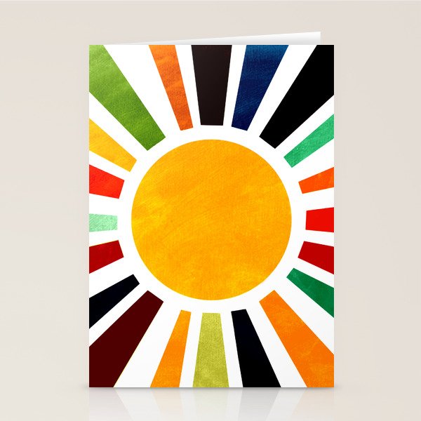 Sun Retro Art Stationery Card Gallery Image 2