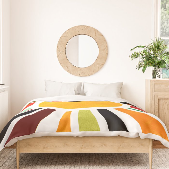 Sun Retro Art Duvet Cover Gallery Image 3