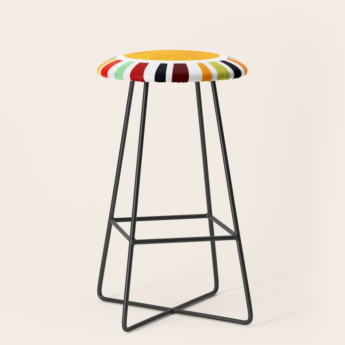 Sun Retro Art Stool Gallery Image 1
