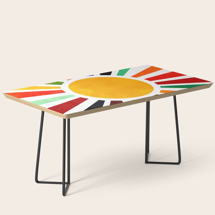 Sun Retro Art Coffee Table Gallery Image 1