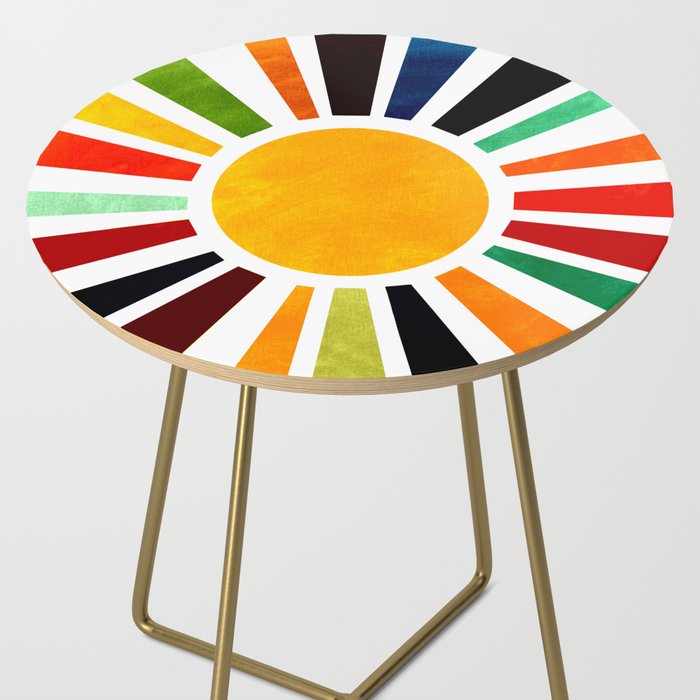 Sun Retro Art Side Table Gallery Image 2