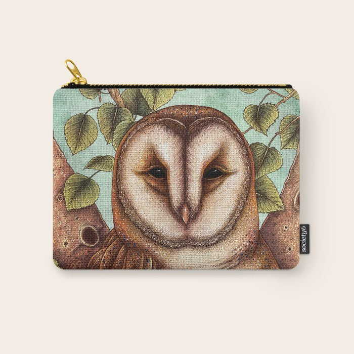 Spring Barn Owl Carry All Pouch Gallery Image 1