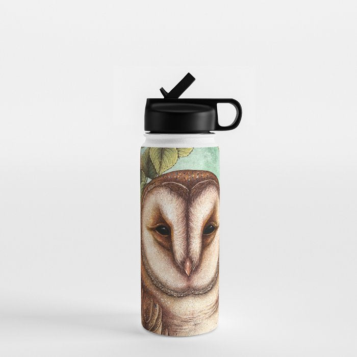 Spring Barn Owl Water Bottle Gallery Image 1