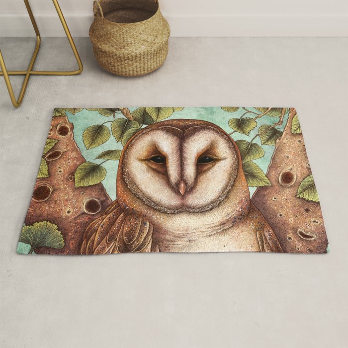 Spring Barn Owl Rug Gallery Image 1