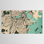 Boston City Map of the United States - Vintage Tablecloth Gallery Image 2