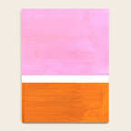 Pastel Neon Pink Yellow Ochre Mid Century Modern Abstract Minimalist Rothko Color Field Squares Notebook Gallery Image 4