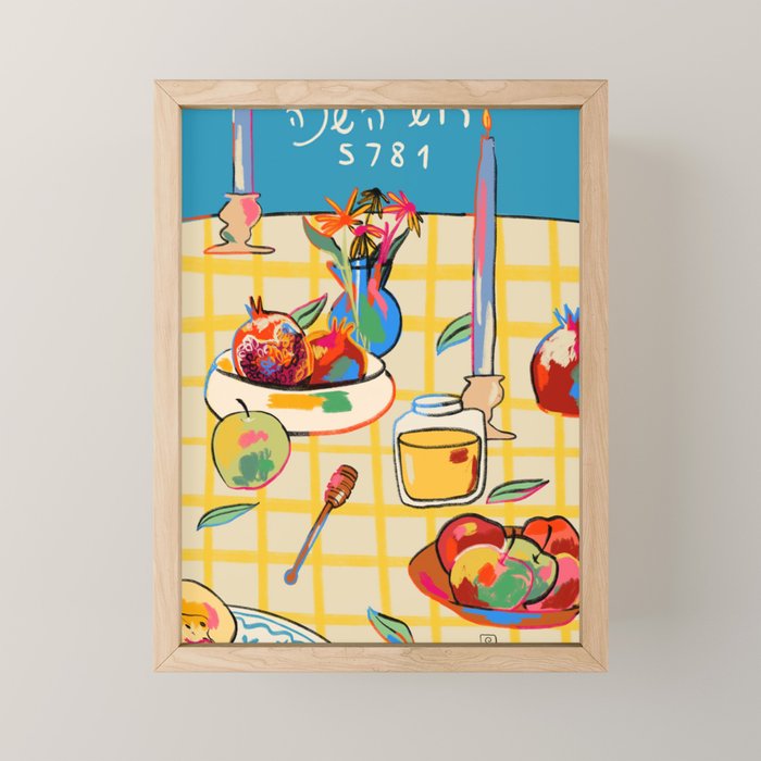 ROSH HASHANAH STILL LIFE Mini Art Print Gallery Image 1