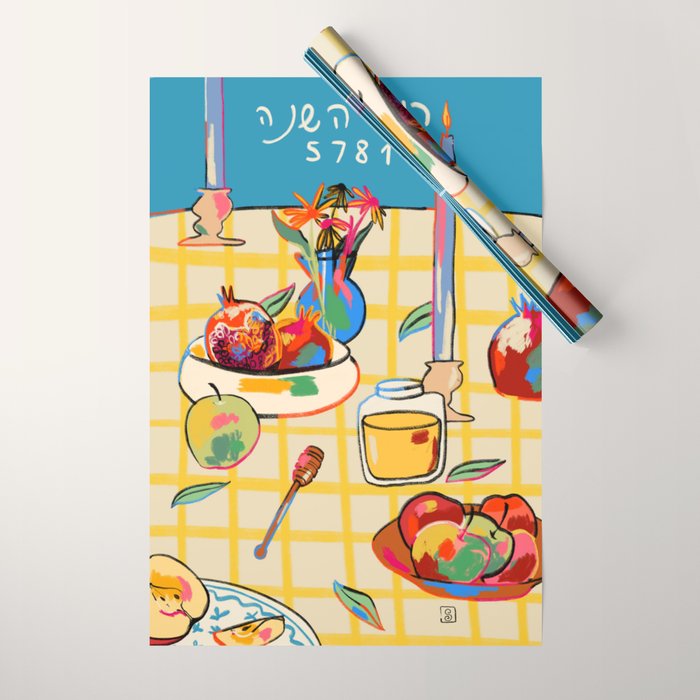 ROSH HASHANAH STILL LIFE Wrapping Paper Gallery Image 1