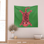 Silly Cat Rug Wall Tapestry Gallery Image 2