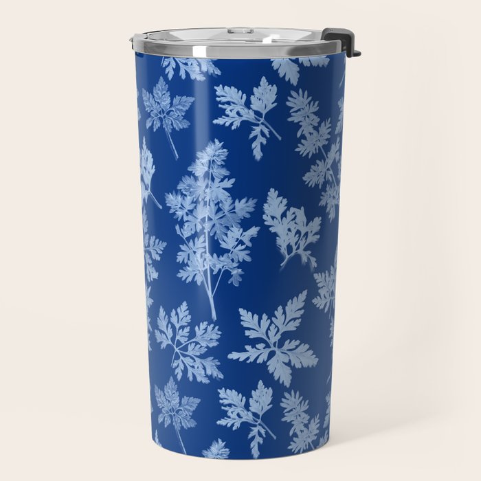 Herbal Blue Cynotype 01 Travel Mug Gallery Image 2