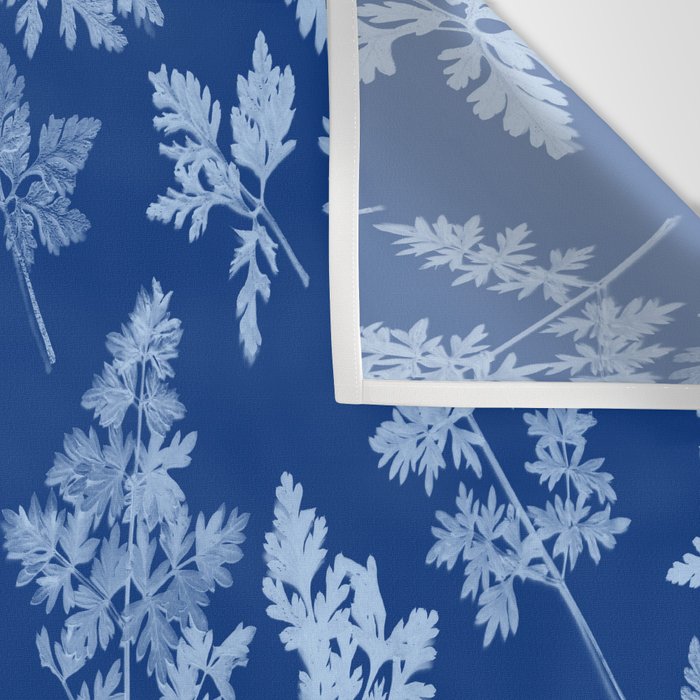 Herbal Blue Cynotype 01 Wall Tapestry Gallery Image 3