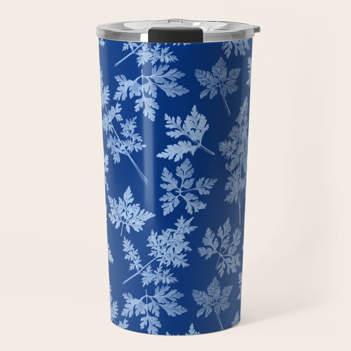 Herbal Blue Cynotype 01 Travel Mug Gallery Image 1
