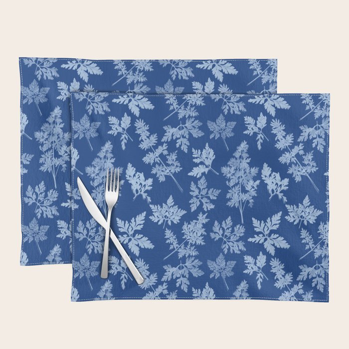 Herbal Blue Cynotype 01 Placemat Gallery Image 1