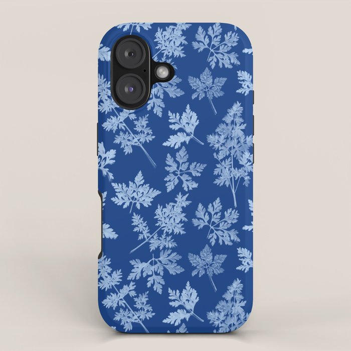 Herbal Blue Cynotype 01 iPhone Case Gallery Image 1