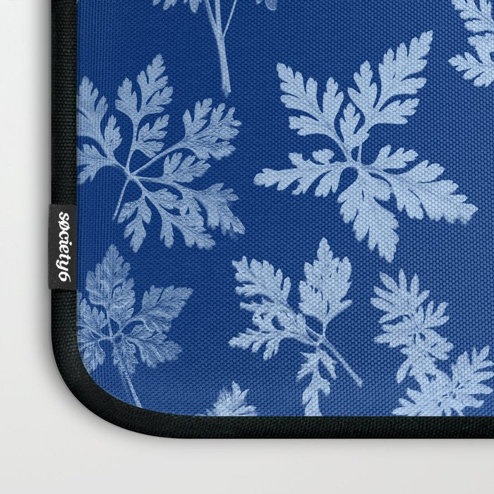 Herbal Blue Cynotype 01 Laptop Sleeve Gallery Image 3