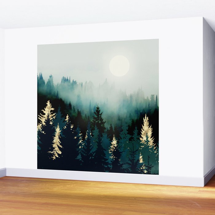 Forest Glow Wall Mural Gallery Image 2