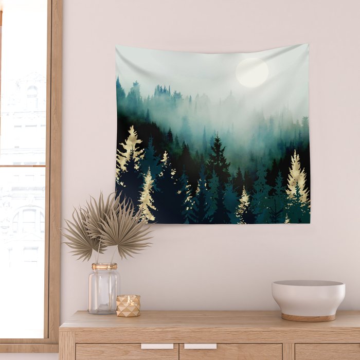 Forest Glow Wall Tapestry Gallery Image 2