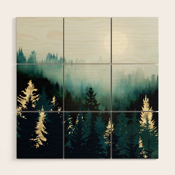 Forest Glow Wood Wall Art Gallery Image 1