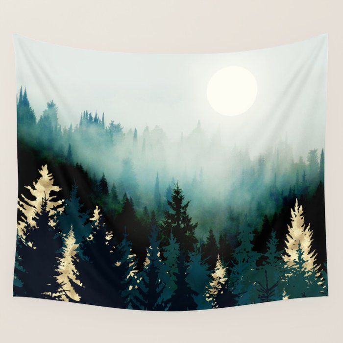 Forest Glow Wall Tapestry Gallery Image 1