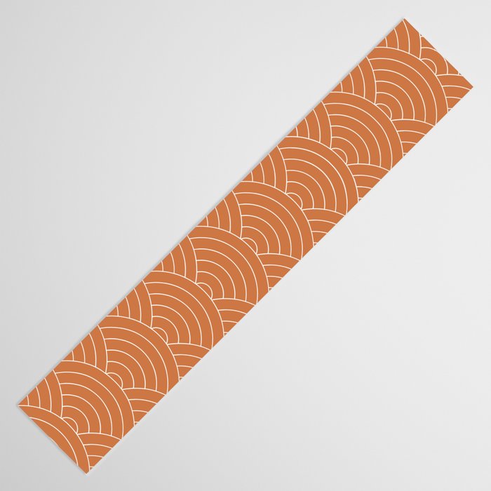 Waves (Terracotta) Table Runner Gallery Image 3