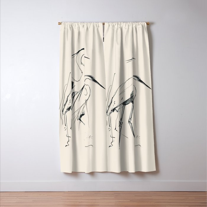 Two Herons Window Curtain Gallery Image 3