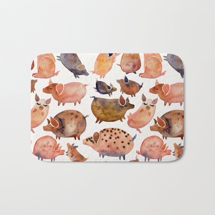 Pig Collection Bath Mat Gallery Image 1