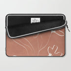 Little Flower Outline on Clay 03 Laptop Sleeve Gallery Image 2