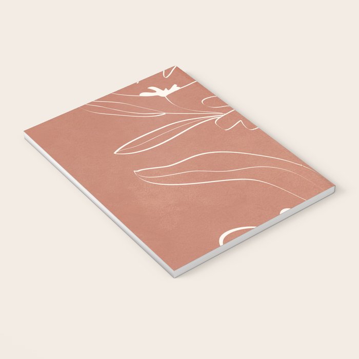 Little Flower Outline on Clay 03 Notebook Gallery Image 3