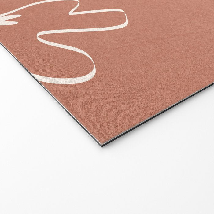 Little Flower Outline on Clay 03 Welcome Mat Gallery Image 2