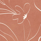 Little Flower Outline on Clay 03 Coffee Mug Gallery Image 2