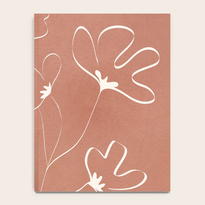 Little Flower Outline on Clay 03 Notebook Gallery Image 4