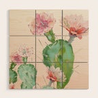 Cactus Wood Wall Art Gallery Image 1