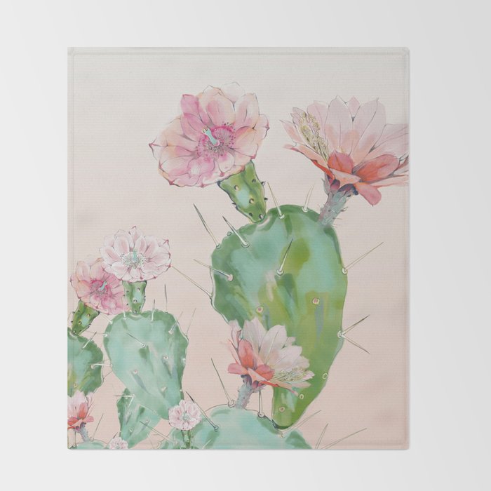 Cactus Throw Blanket Gallery Image 2