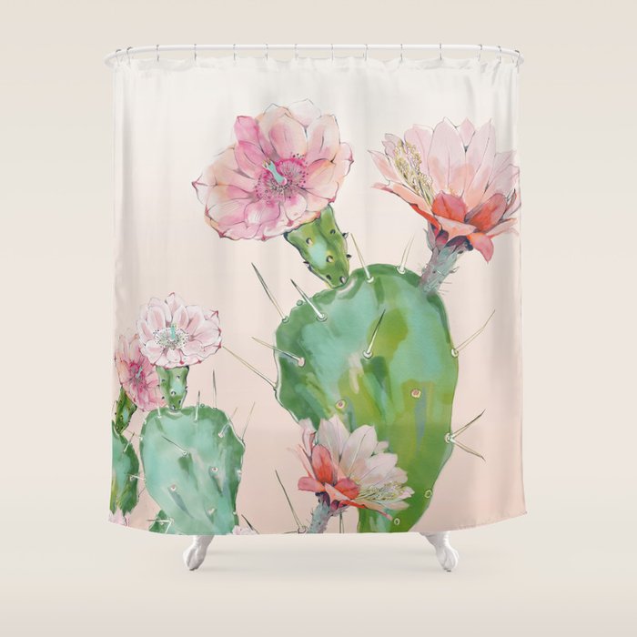Cactus Shower Curtain Gallery Image 1