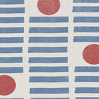 Blue Modern Craft Design Retro Stripes and Circles Coffee Mug Gallery Image 2