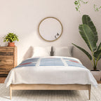 Blue Modern Craft Design Retro Stripes and Circles Comforter Gallery Image 3