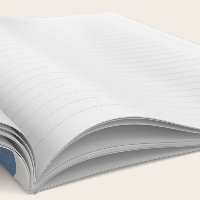 Blue Modern Craft Design Retro Stripes and Circles Notebook Gallery Image 2