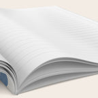 Blue Modern Craft Design Retro Stripes and Circles Notebook Gallery Image 2