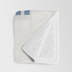 Blue Modern Craft Design Retro Stripes and Circles Throw Blanket Gallery Image 3