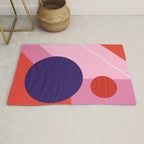 Abstract geometry with circles Rug Gallery Image 1