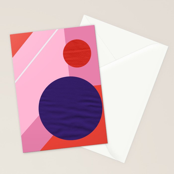 Abstract geometry with circles Stationery Card Gallery Image 2