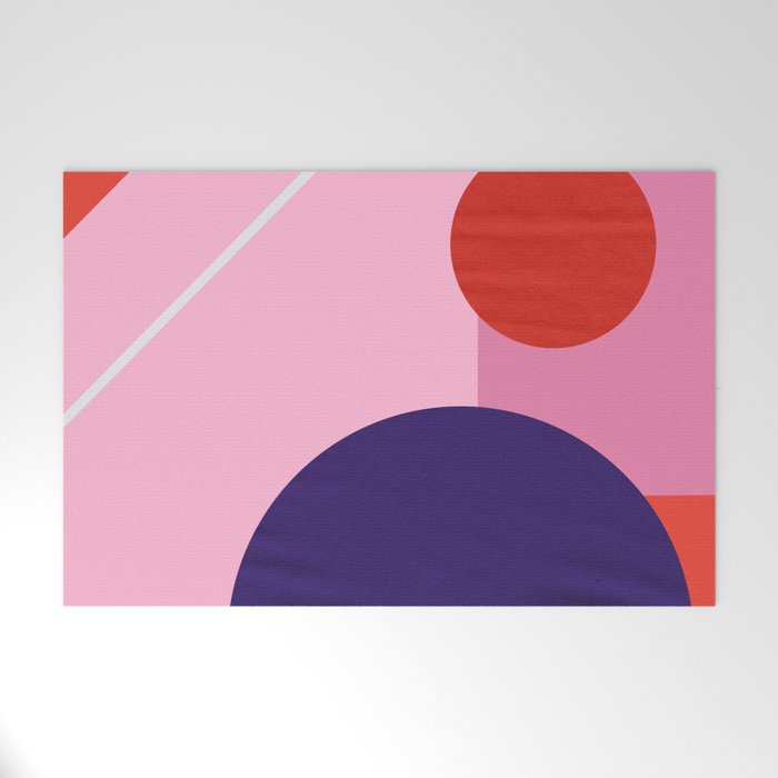 Abstract geometry with circles Welcome Mat Gallery Image 1