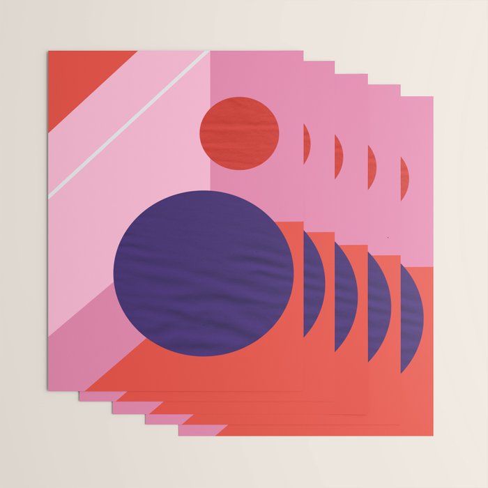 Abstract geometry with circles Wrapping Paper Gallery Image 3